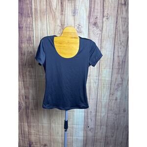 Tahari Modern Essentials Top Blouse Butter Soft Black Size XS